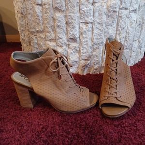 Sam Edelman leather lace up pumps heel shoes 7M